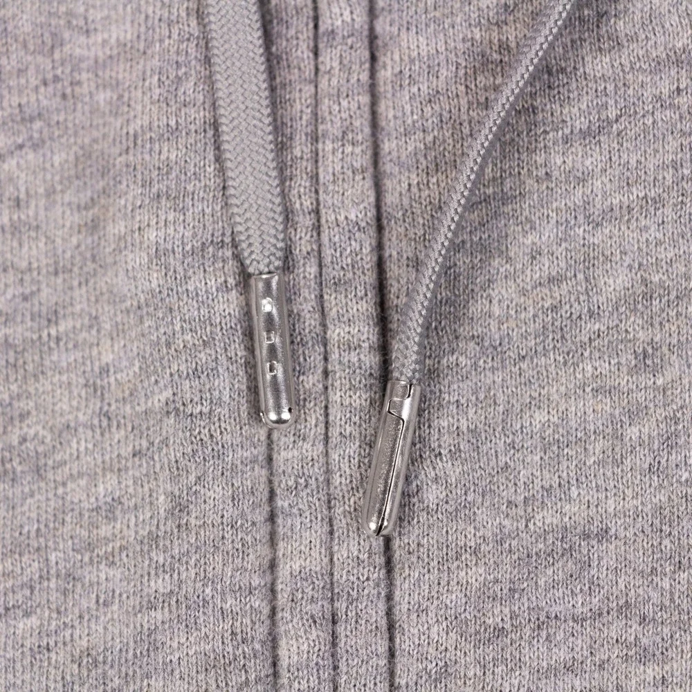 Polo Ralph Lauren Hoodie Full Zip Mens M Gray Cotton Fleece Pony Logo